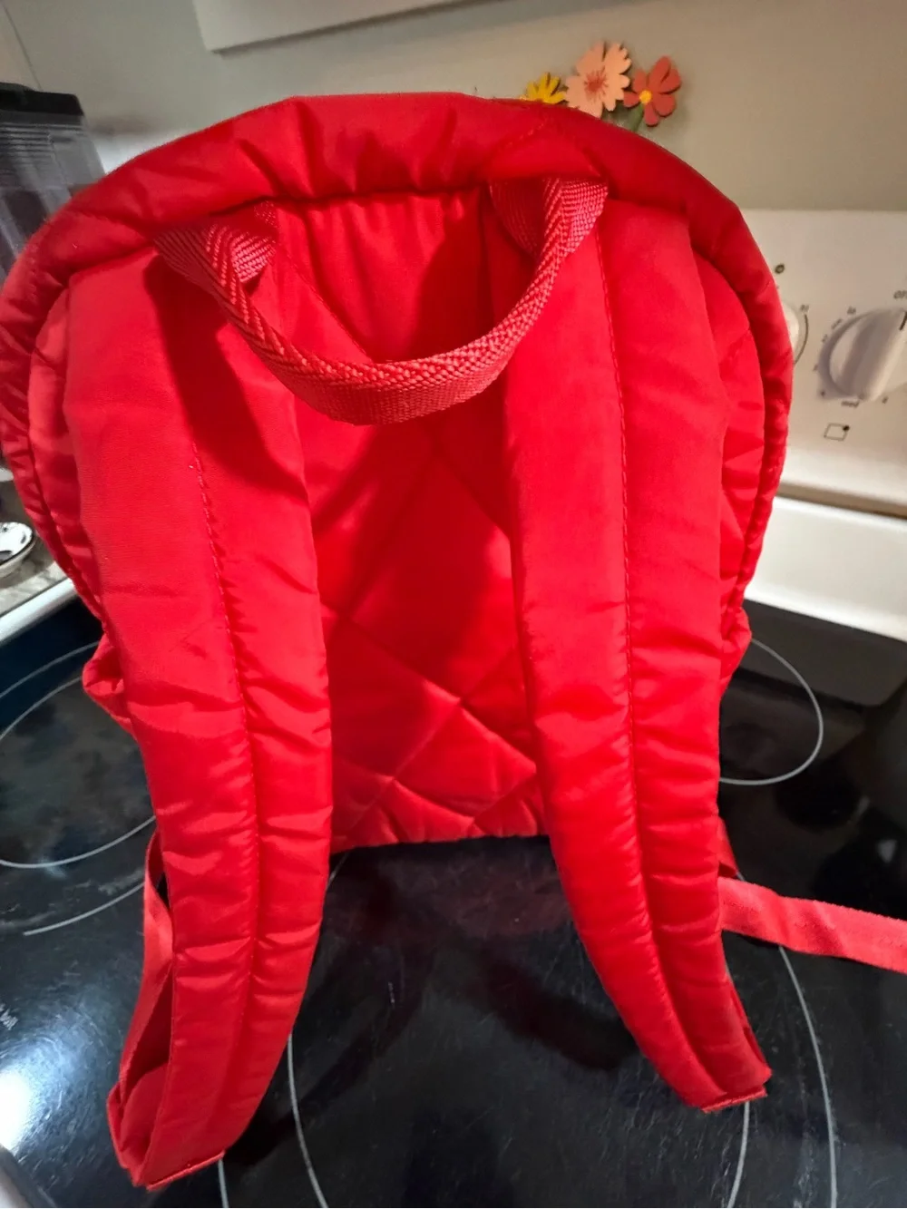 Vera Bradley Red Quilted Mini Backpack